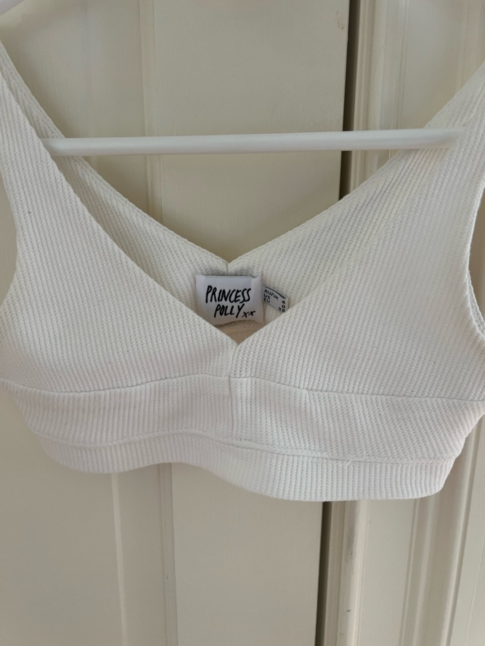Princess Polly Ribbed V-Neck Bralette - Picture 2 of 4